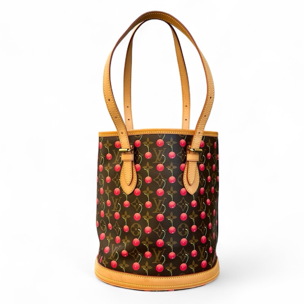 🍒 Louis Vuitton Takashi Murakami Cerises Cherry Bucket Bag